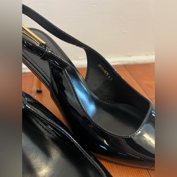 Saint Laurent Dupes - Jewel Patent Leather Kitten Heels - Picture 2 of 4